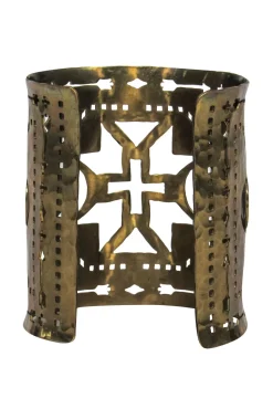 Pamela Love - Brass Large Laser Cut Print Cuff Bracelet