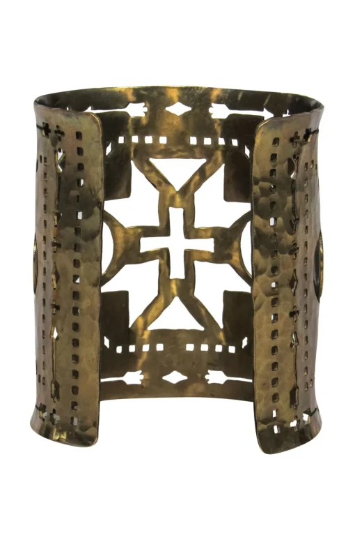 Pamela Love - Brass Large Laser Cut Print Cuff Bracelet