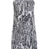 Parker - Black & White Fringe Dress Sz XS