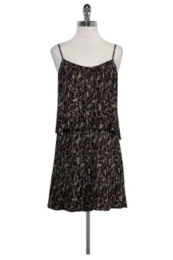 Parker - Printed Pleated Dress Sz M