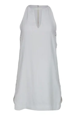 Parker - White Lace-Up Side Shift Dress Sz XS