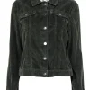 Per Se - Forest Green Corduroy Button Front Jacket w/ Breast Pockets Sz L