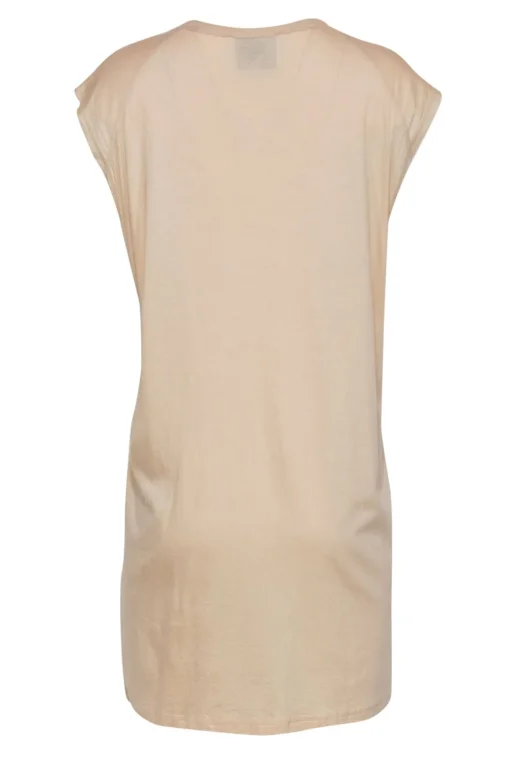 3.1 Phillip Lim - Beige Cotton Blend Shift Dress w/ Woven Front Design Sz M