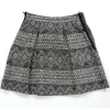 3.1 Phillip Lim - Black & Cream Tribal Print Pleated Skirt Sz 6