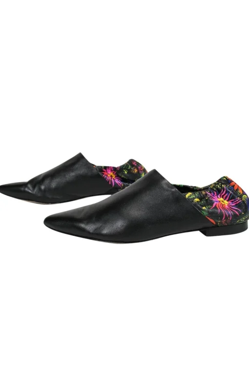 3.1 Phillip Lim - Black Floral Print Flats Sz 5