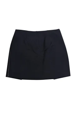 3.1 Phillip Lim - Black Mini Skirt w/ Leather Panels Sz 4
