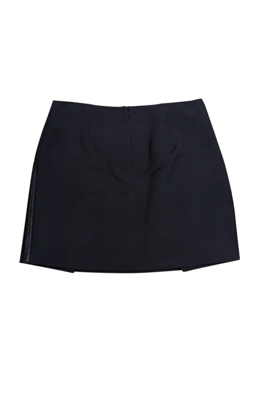 3.1 Phillip Lim - Black Mini Skirt w/ Leather Panels Sz 4