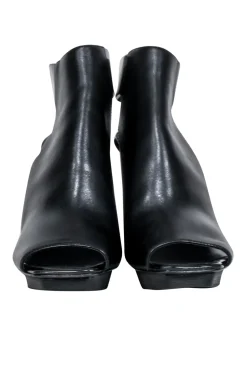 3.1 Phillip Lim - Black Open Toe Cutout Short Boots Sz 9