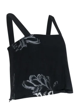 3.1 Phillip Lim - Black Sleeveless Crop Blouse Sz 2