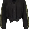 3.1 Phillip Lim - Brown Crop Sweater w/ Green Trim Sz XS
