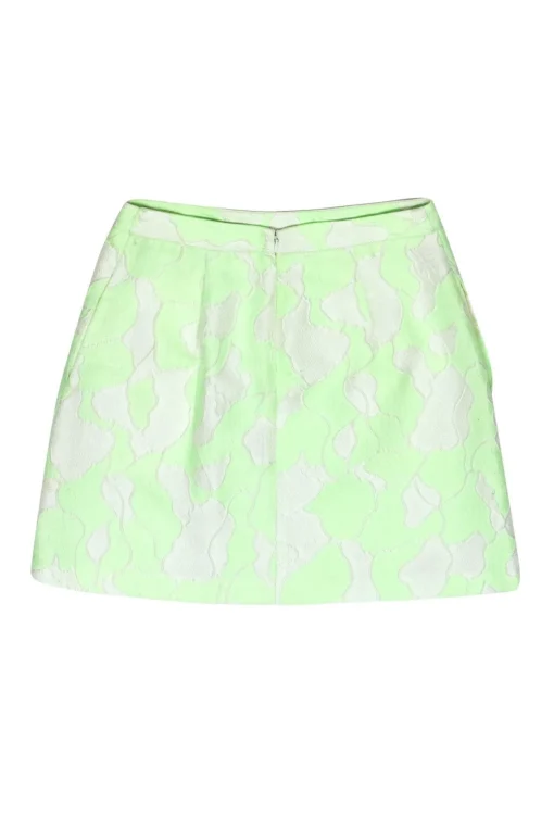 3.1 Phillip Lim - Green & White Marbled Miniskirt Sz 4