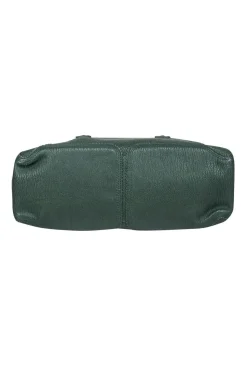 3.1 Phillip Lim - Green Textured Large Leather Satchel