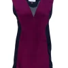 3.1 Phillip Lim - Navy & Purple Silk Sleeveless Top Sz 6