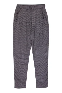3.1 Phillip Lim - Navy Grid Printed Taper Leg Pants Sz 0