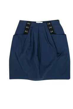 3.1 Phillip Lim - Navy Miniskirt w/ Hook Accents Sz 4