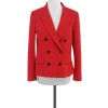 3.1 Phillip Lim - Red Cotton Blend Double Breasted Blazer Sz 6