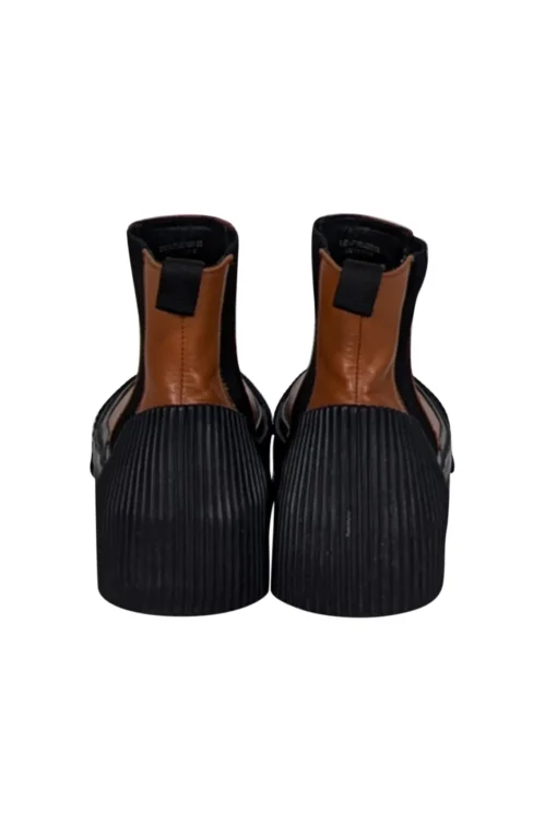 3.1 Phillip Lim - Tan Leather Platform Short Boots Sz 8