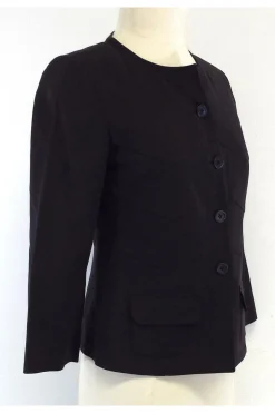 Piazza Sempione - Dark Brown Cotton Jacket Sz 4