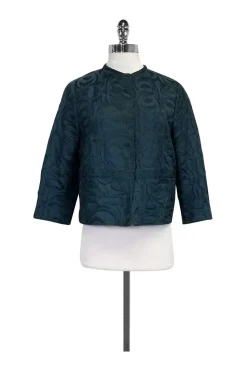 Piazza Sempione - Teal & Blue Brocade Jacket Sz 6