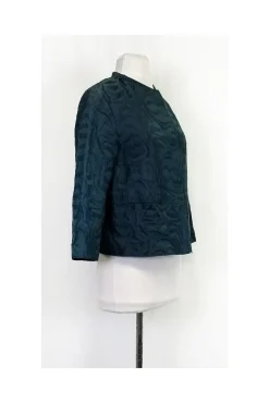 Piazza Sempione - Teal & Blue Brocade Jacket Sz 6