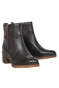 Pikolinos - Brown Leather Block Heel Ankle Booties Sz 10