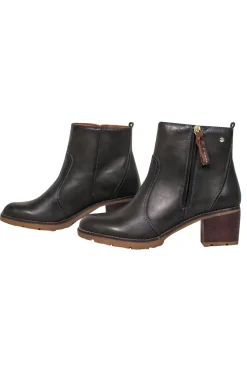 Pikolinos - Brown Leather Block Heel Ankle Booties Sz 10