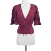 Plenty by Tracy Reese - Maroon Linen Top Sz 4