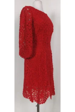Plenty by Tracy Reese - Red Embroidered Dress Sz 0