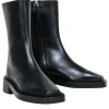 Poetry - Black Leather Square Toe Boots Sz 8