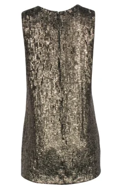 Polo Ralph Lauren - Olive Green Sequin Sleeveless Mini Dress Sz 10