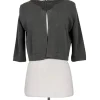 Ports 1961 - Grey Wool Cropped Cardigan Sz M