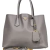 Prada - Beige Saffiano Leather Large Tote Bag