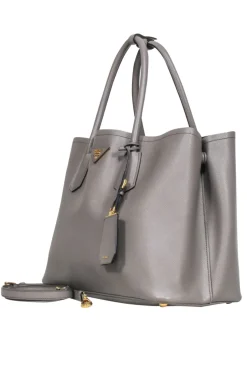 Prada - Beige Saffiano Leather Large Tote Bag