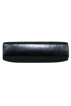 Prada - Black Nylon & Leather Hinge-Style Tote Bag