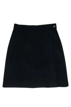 Prada - Black Nylon Wrap Above The Knee Skirt Sz 8
