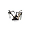 Prada - Black Suede & Silver Pumps Sz Sz 11