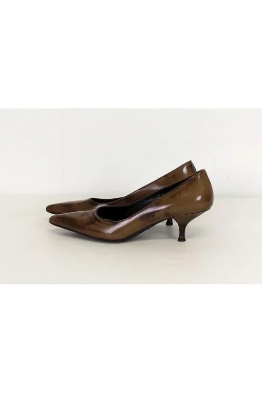 Prada - Brown Pointed Toe Heels Sz 6