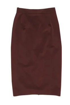 Prada - Brown Stretch Mid Length Skirt Sz 4
