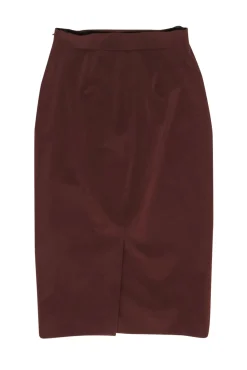 Prada - Brown Stretch Mid Length Skirt Sz 4