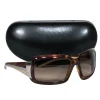 Prada - Brown Tortoise Shell Square Oversized Sunglasses