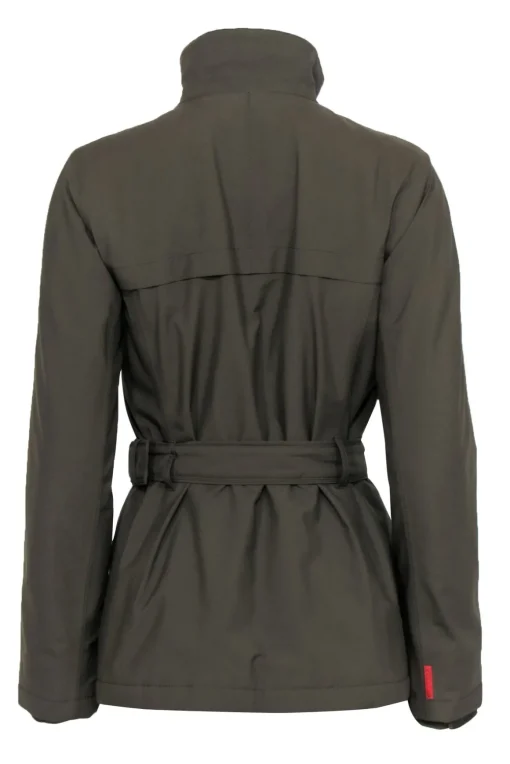 Prada - Green Nylon Utility Coat w/ Double Zip Sz P