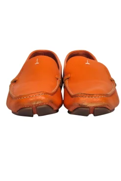 Prada - Orange Leather Loafers Sz 8.5