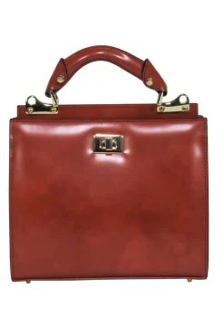 Pratesi Firenze - Tan Leather Structured Satchel