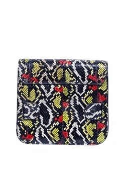 Proenza Schouler - Black & Multi Color Snake Skin Print Crossbody Bag