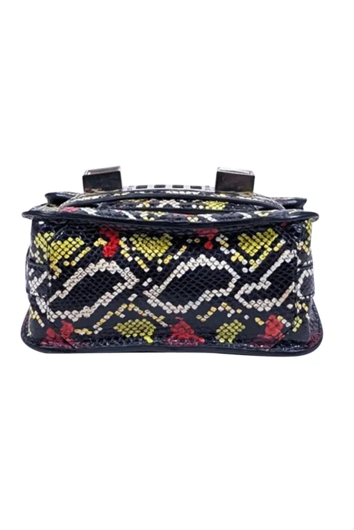 Proenza Schouler - Black & Multi Color Snake Skin Print Crossbody Bag
