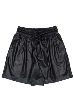 Proenza Schouler - Black Faux Leather Shorts Sz S