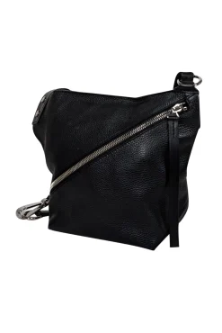 Proenza Schouler - Black Pebbled Leather Crossbody Bag