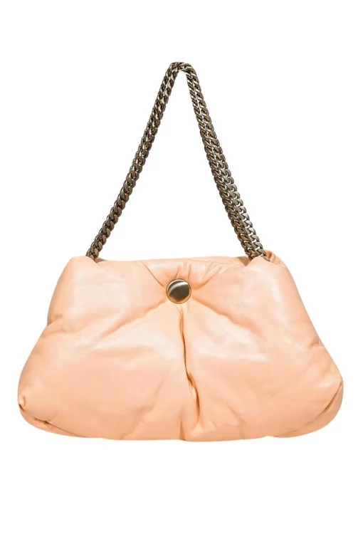 Proenza Schouler - Peach "Wo Tobo Puffy Chain" Shoulder Bag