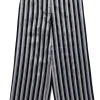 Protagonist - Black, Silver, & Pink Stripe Wide Leg Pant Sz 4