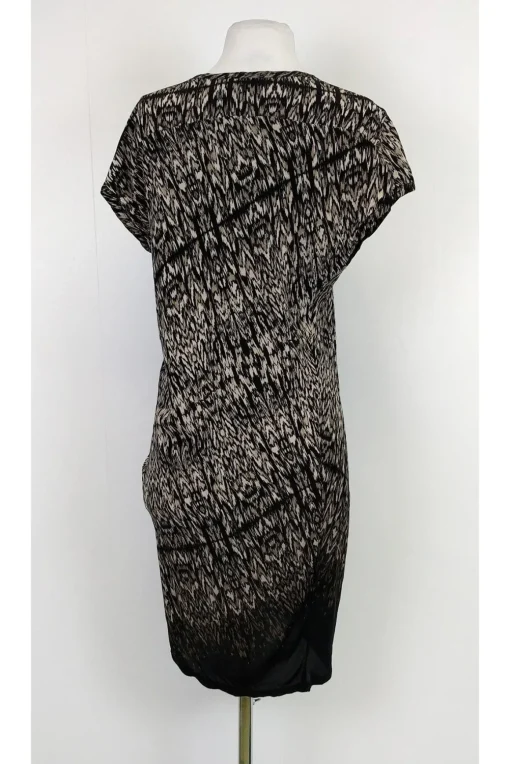 Pure DKNY - Black & Tan Printed Dress Sz P